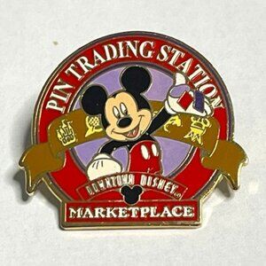 Mickey at Downtown Disney Marketplace Trading Pins Lapel Hat Vest Pin 1.5"